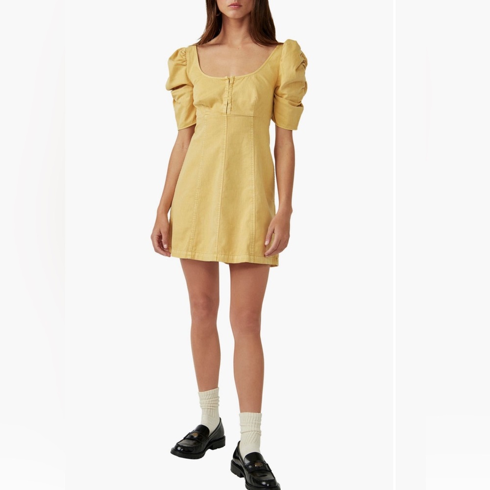 Free People Cheyenne Denim Minidress